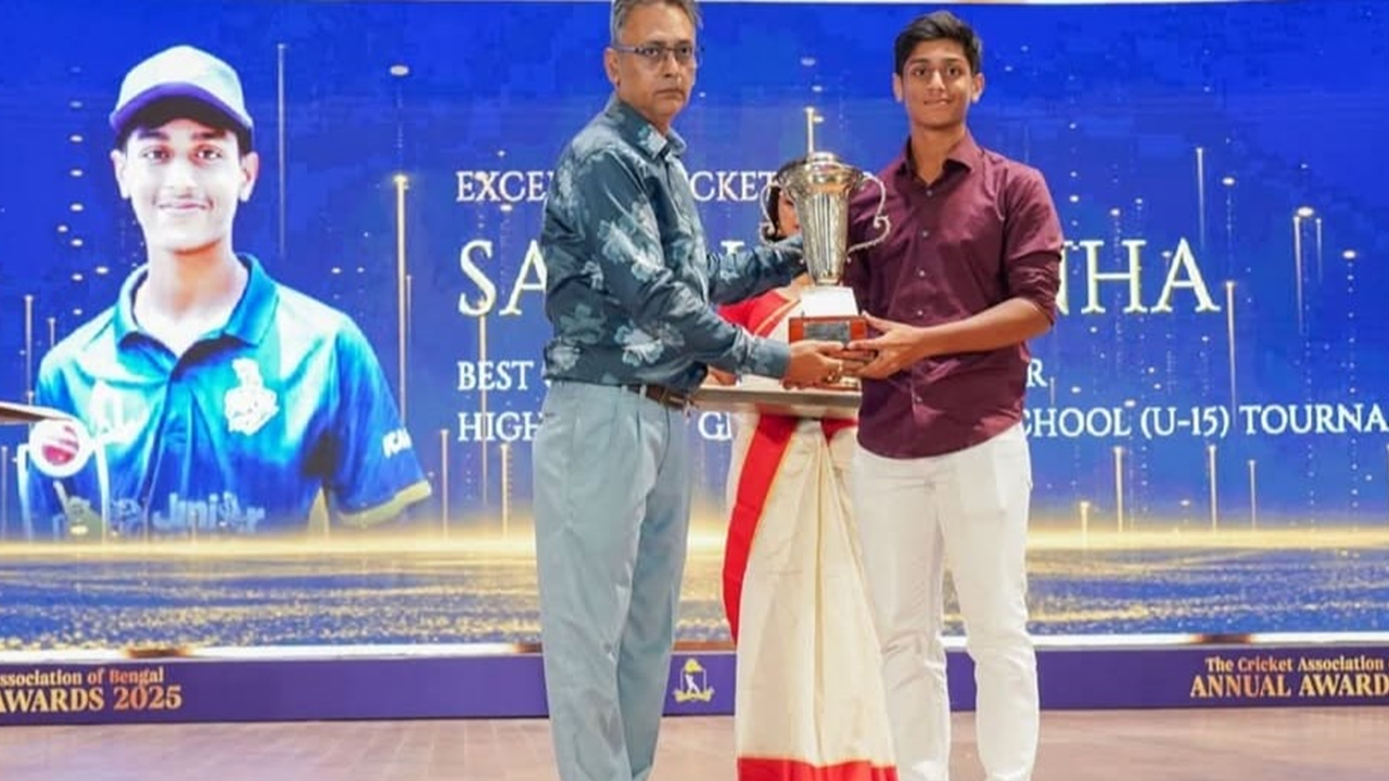Best Under-15 School Cricketer Award from C.A.B. — held by Delhi Public School Megacity