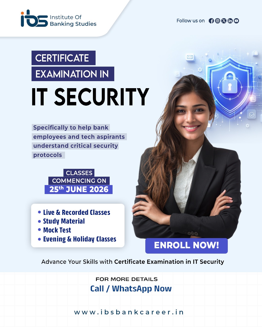 CERTIFICATE EXAMINATION IN IT SECURITY — alumnus of Institute of Banking Studies