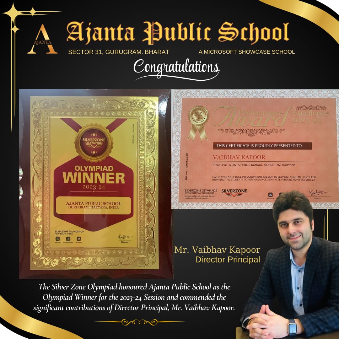 Silver Zone Olympiad — held by Ajanta Public School, Gurugram