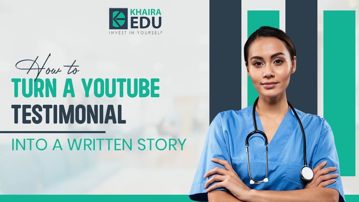 Start with the student’s background — alumnus of Khaira Education