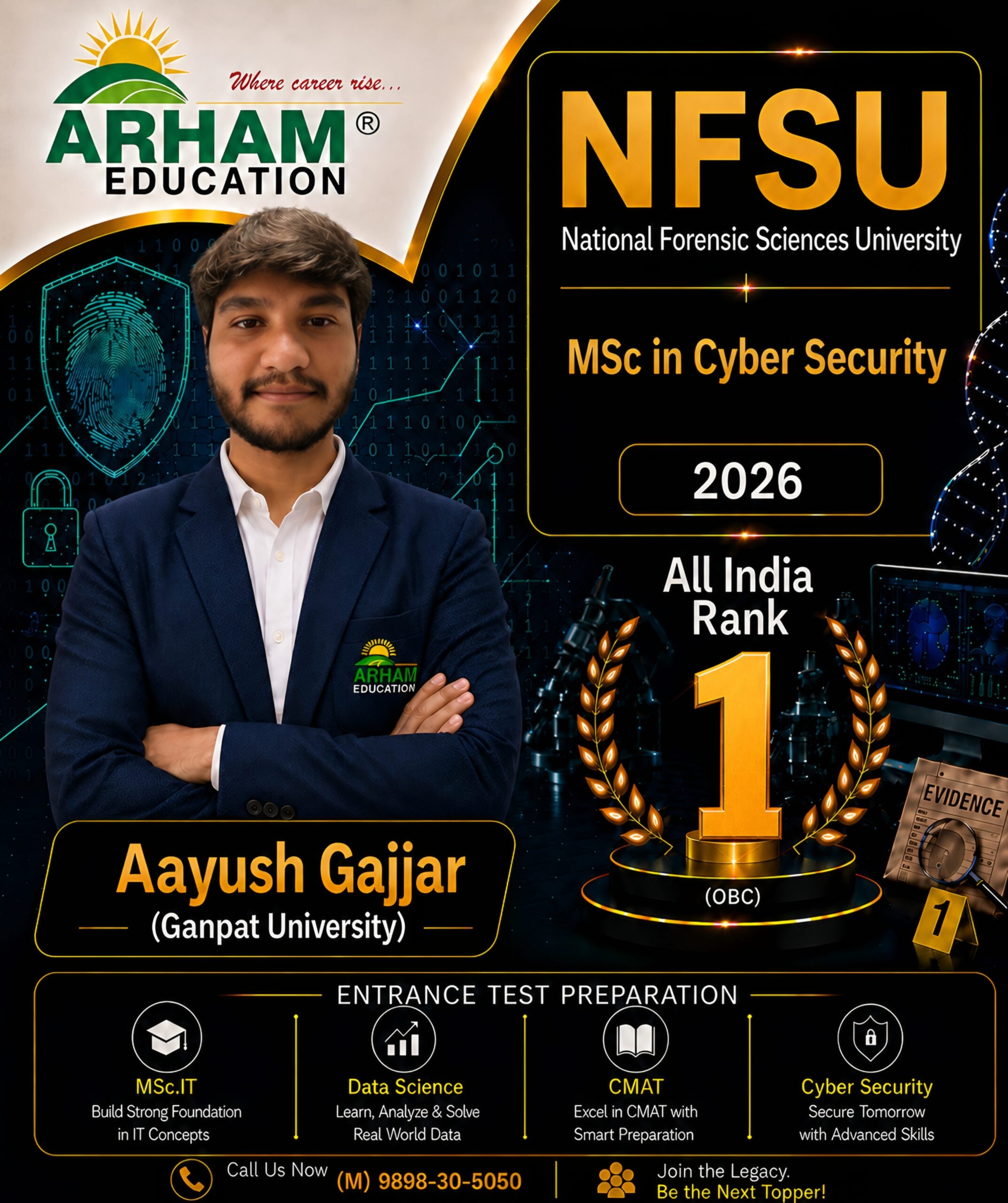 Aayush Gajjar 5 — alumnus of Arham Education, Ahmedabad