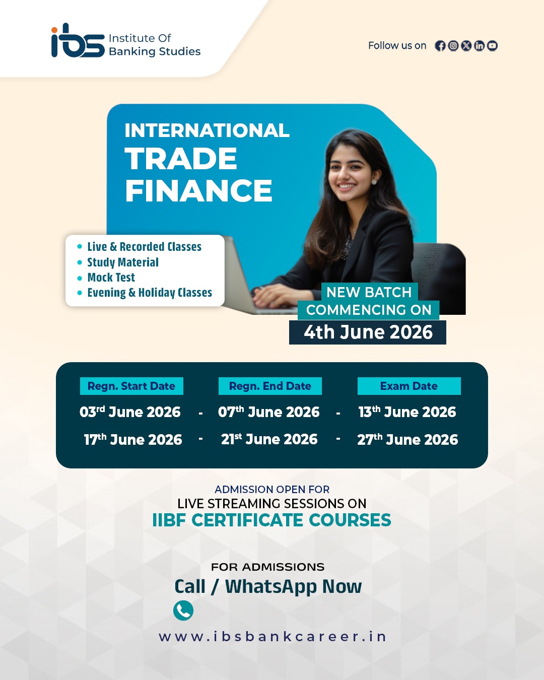 INTERNATIONAL TRADE FINANCE — alumnus of Institute of Banking Studies