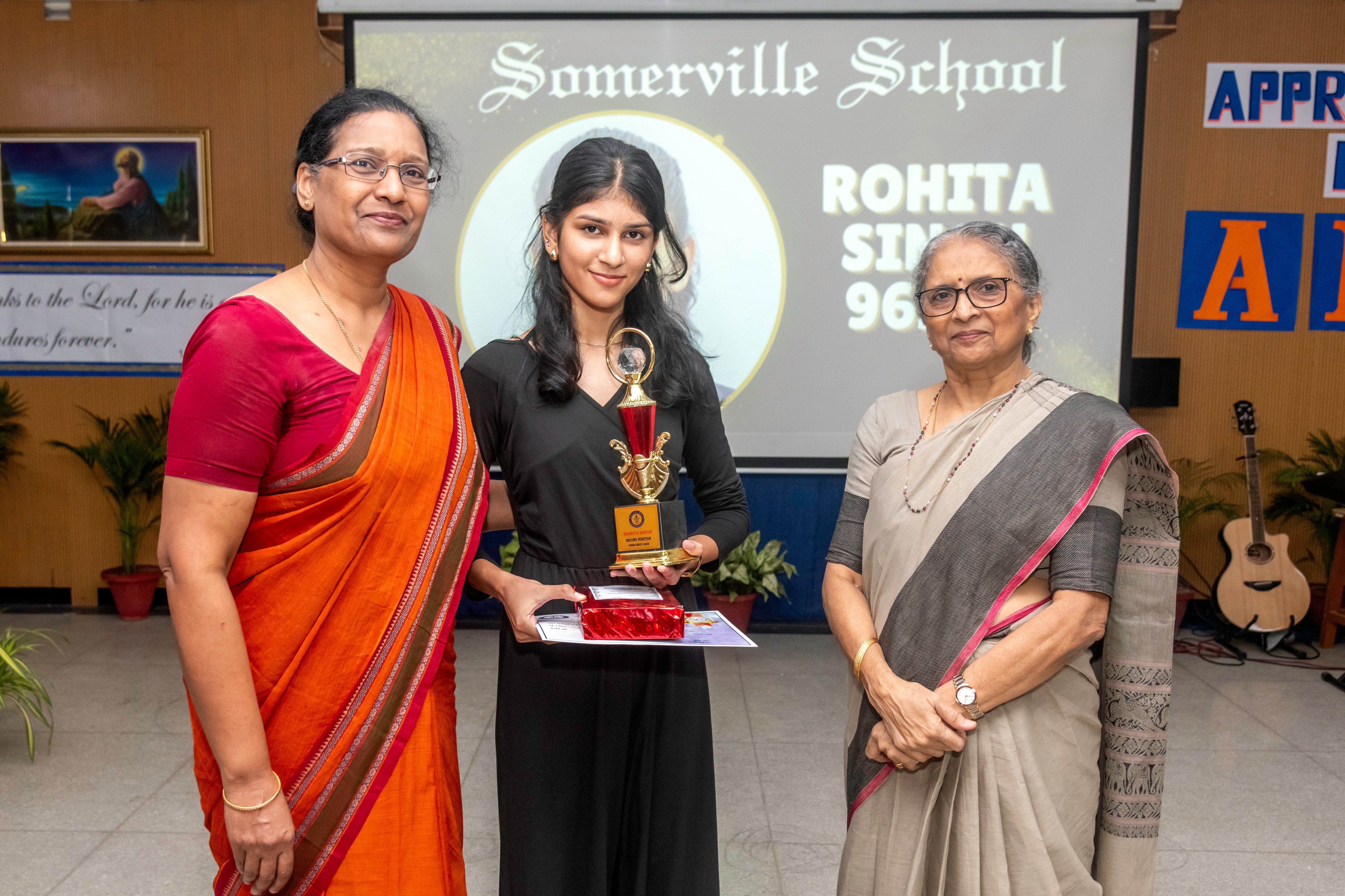 CLASS XII TOPPER SECOND POSITION-ROHITA SINGH-96.6% — alumnus of Somerville School, Vasundhara Enclave Delhi