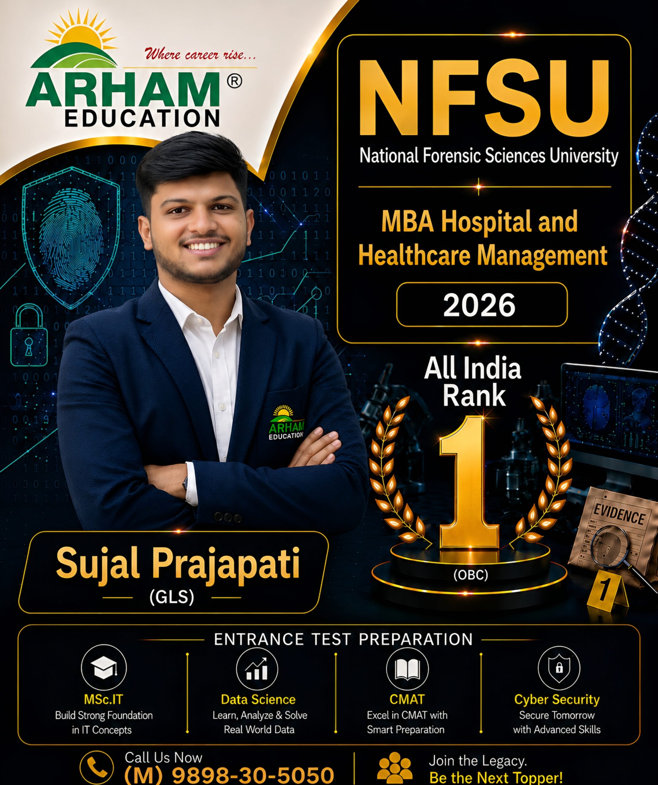 Sujal Prajapati — alumnus of Arham Education, Ahmedabad