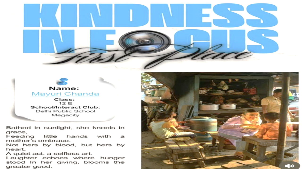 KINDNESS IN FOCUS — held by Delhi Public School Megacity