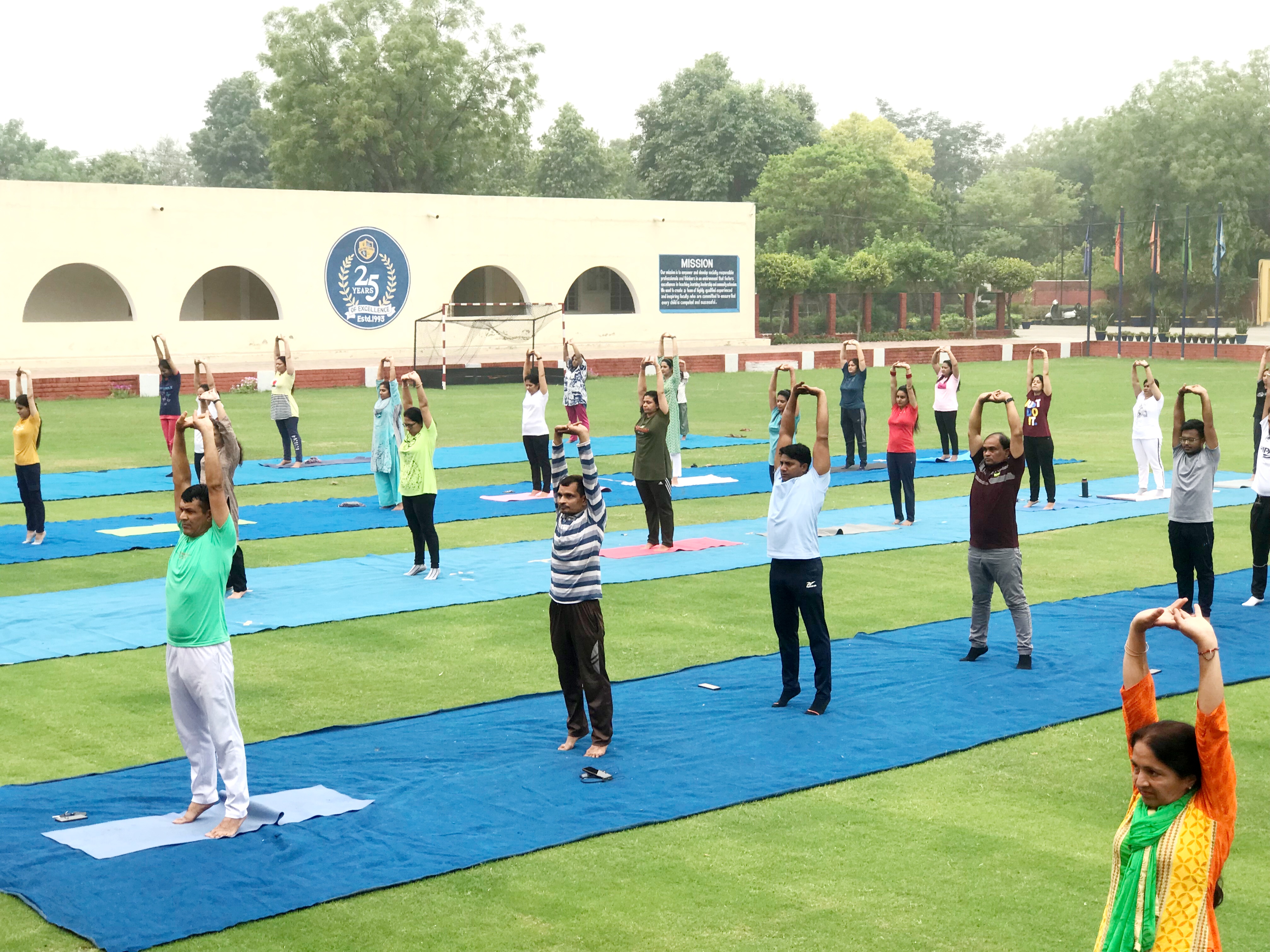 Yoga Day — held by MDN Public School, Rohtak