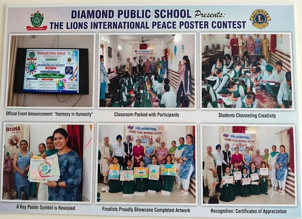 🕊️🎨 Harmony in Humanity: Colours of Peace and Unity 🌍✨ — held by Diamond Public School, Mundi Kharar