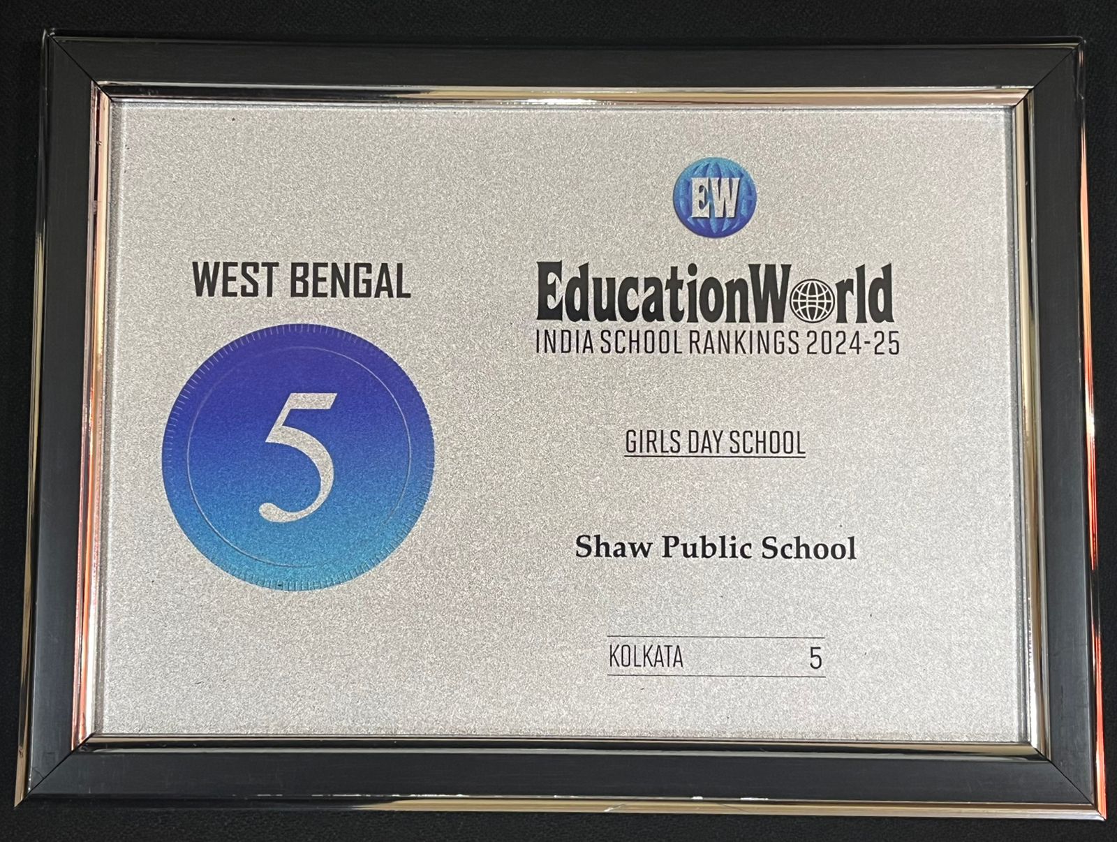 ABP Ananda Shiksha Samman 2024 — Shaw Public School, Behala