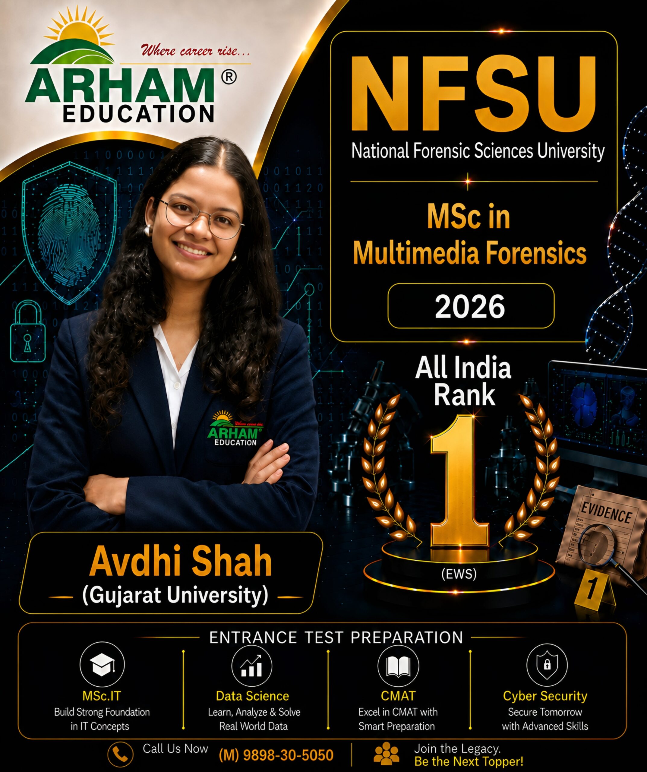 Avdhi Shah — alumnus of Arham Education, Ahmedabad