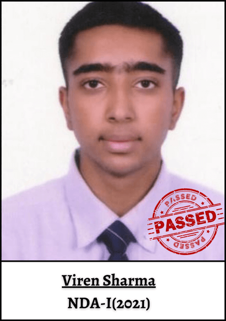 Viren Sharma — NDA-I (2021) — Noval Doon Defence Academy - Best NDA Coaching in Dehradun | NDA Foundation | CDS Coaching | Airforce Coaching | SSB Coaching