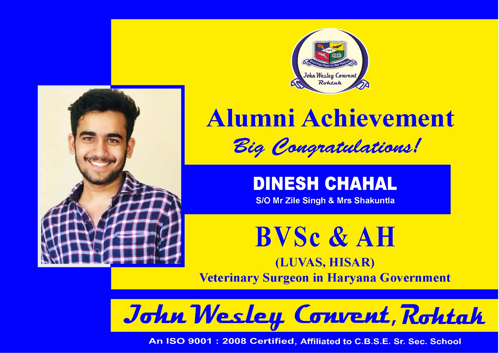 Johnwesley Convent Alumni 3 — alumnus of John Wesley Convent School