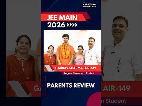 From a Diamond to a Kohinoor! 💎 | Proud Father of AIR-149 Gaurav Sharma — alumnus of Narayana Institute, Jaipur