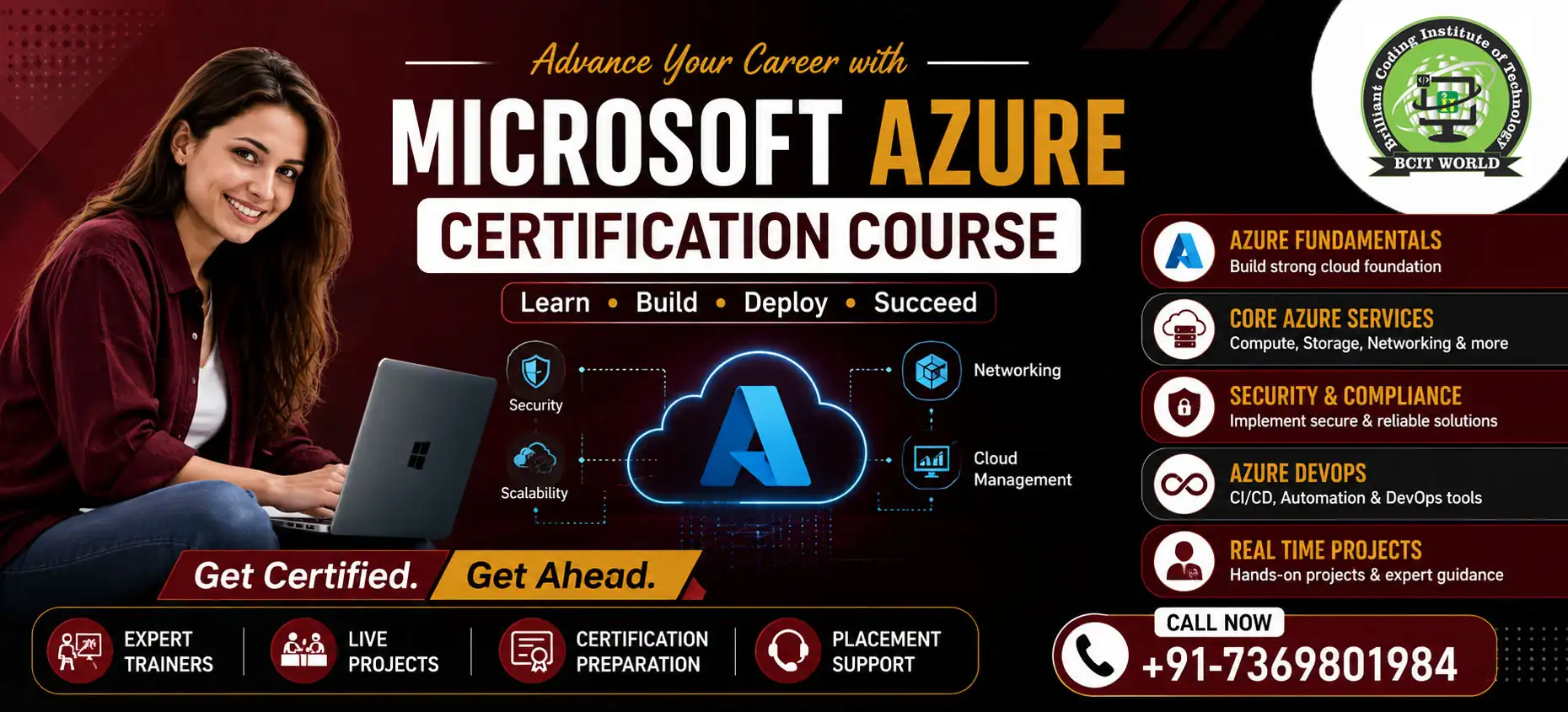 Microsoft Azure Certification Course in Patna — Learn From Rk Thakur — held by BCIT WORLD,Boring Rd