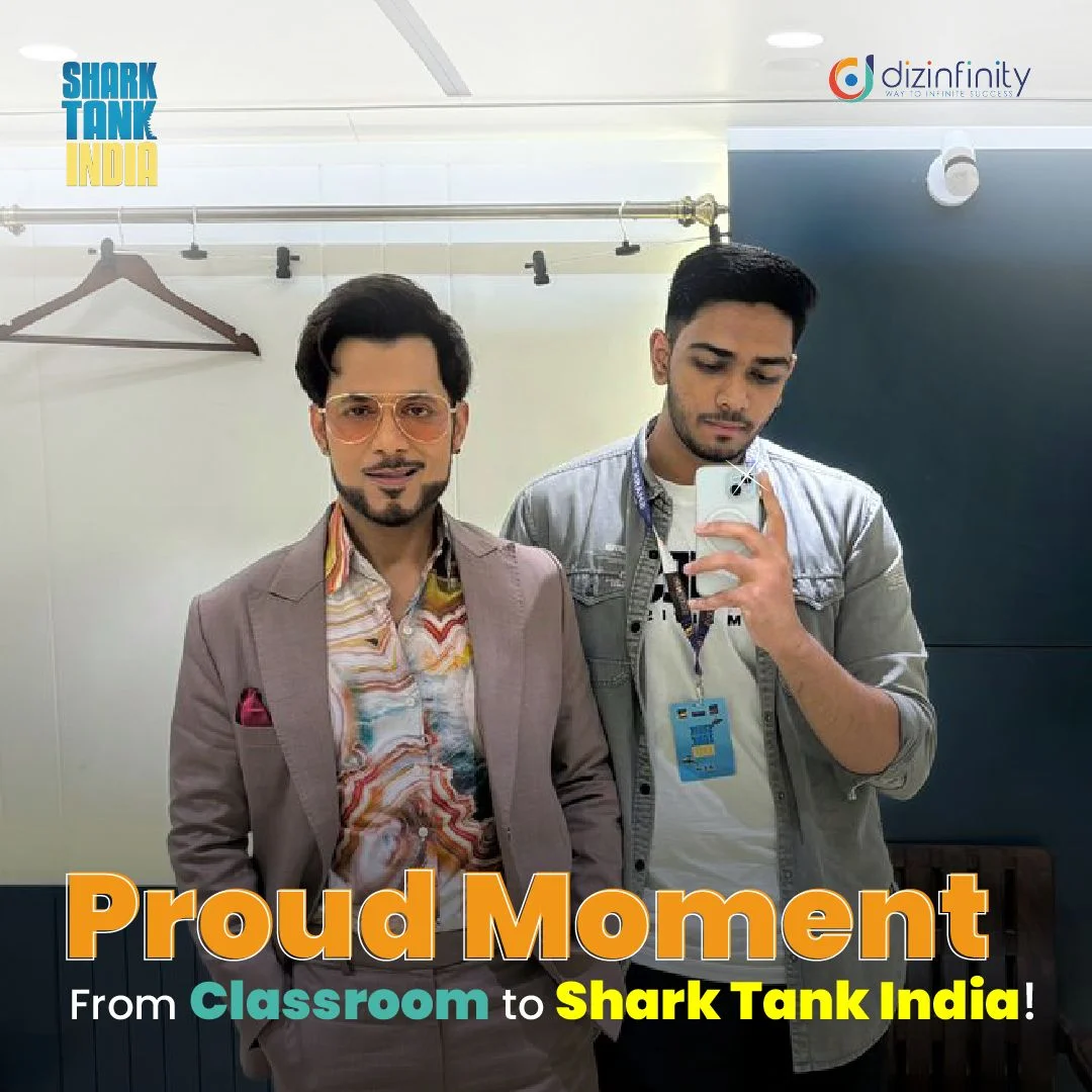 Dizinfinity Student on Shark Tank India — alumnus of Dizinfinity Digital Marketing Institute