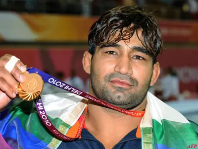 Anil Kumar Gold Medalist Commonwealth 2010 — held by Brain Tree Global School, Greater Noida