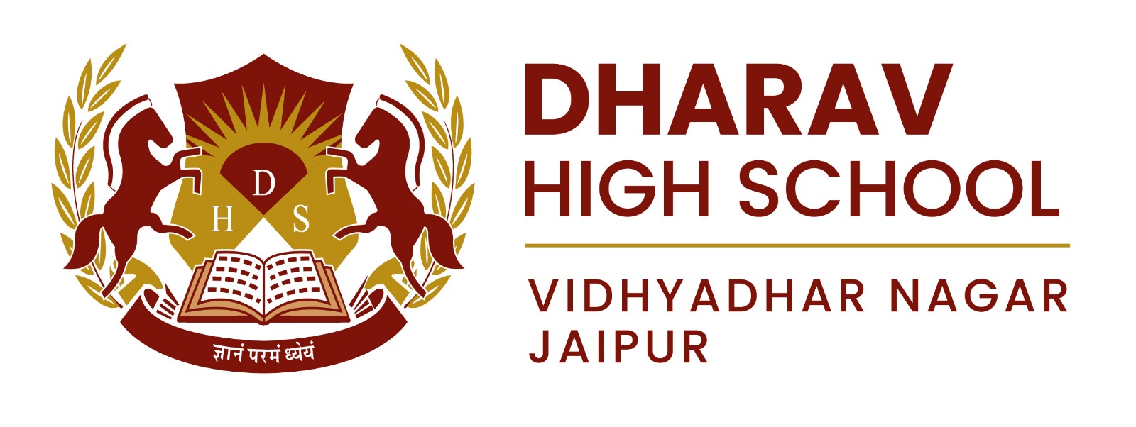 Dharav High school Jaipur logo