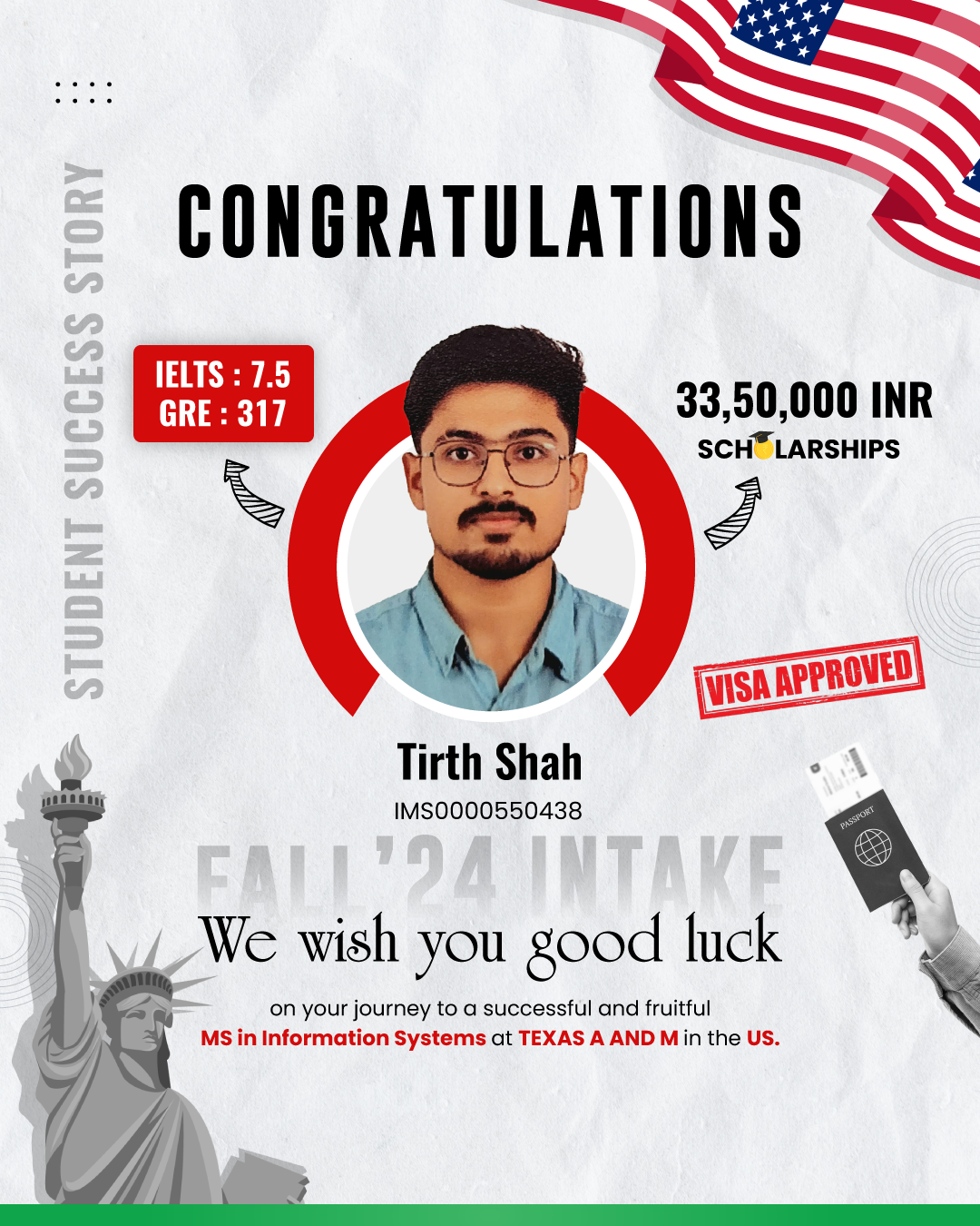 Test Prep Success Stories — alumnus of Venturi, Gulbai Tekra, Ahmedabad