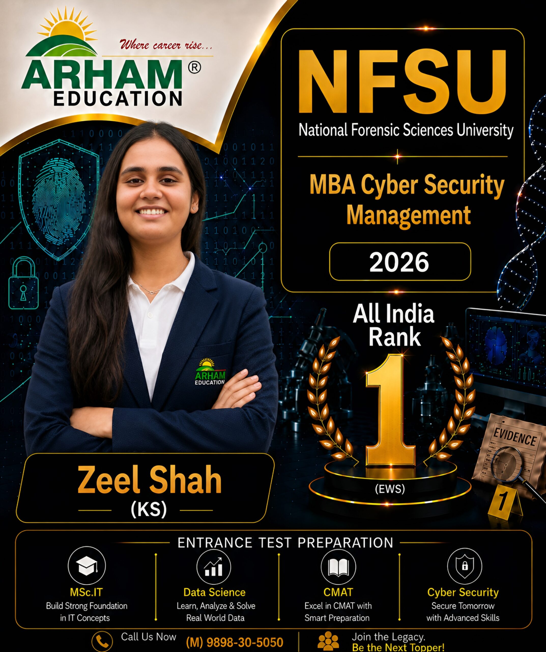 Zeel Shah — alumnus of Arham Education, Ahmedabad