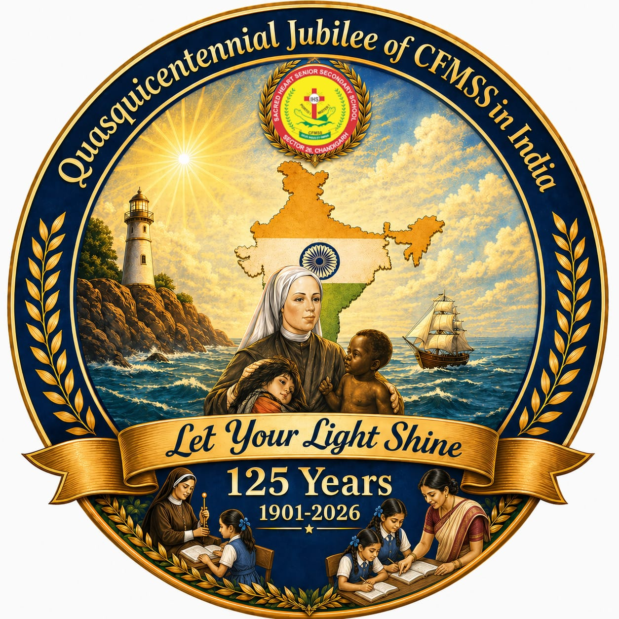 Sacred Heart Sr. Sec. School logo