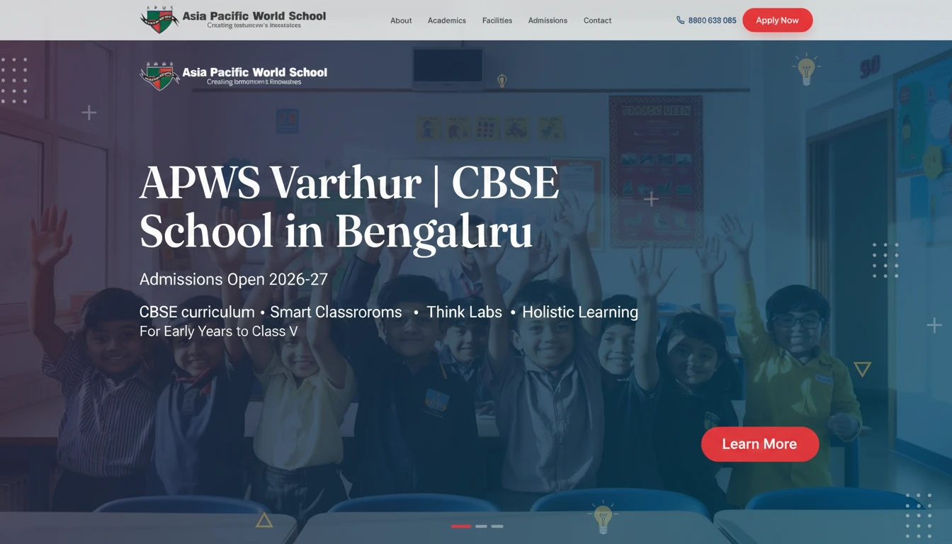 Asia Pacific World School Varthur logo