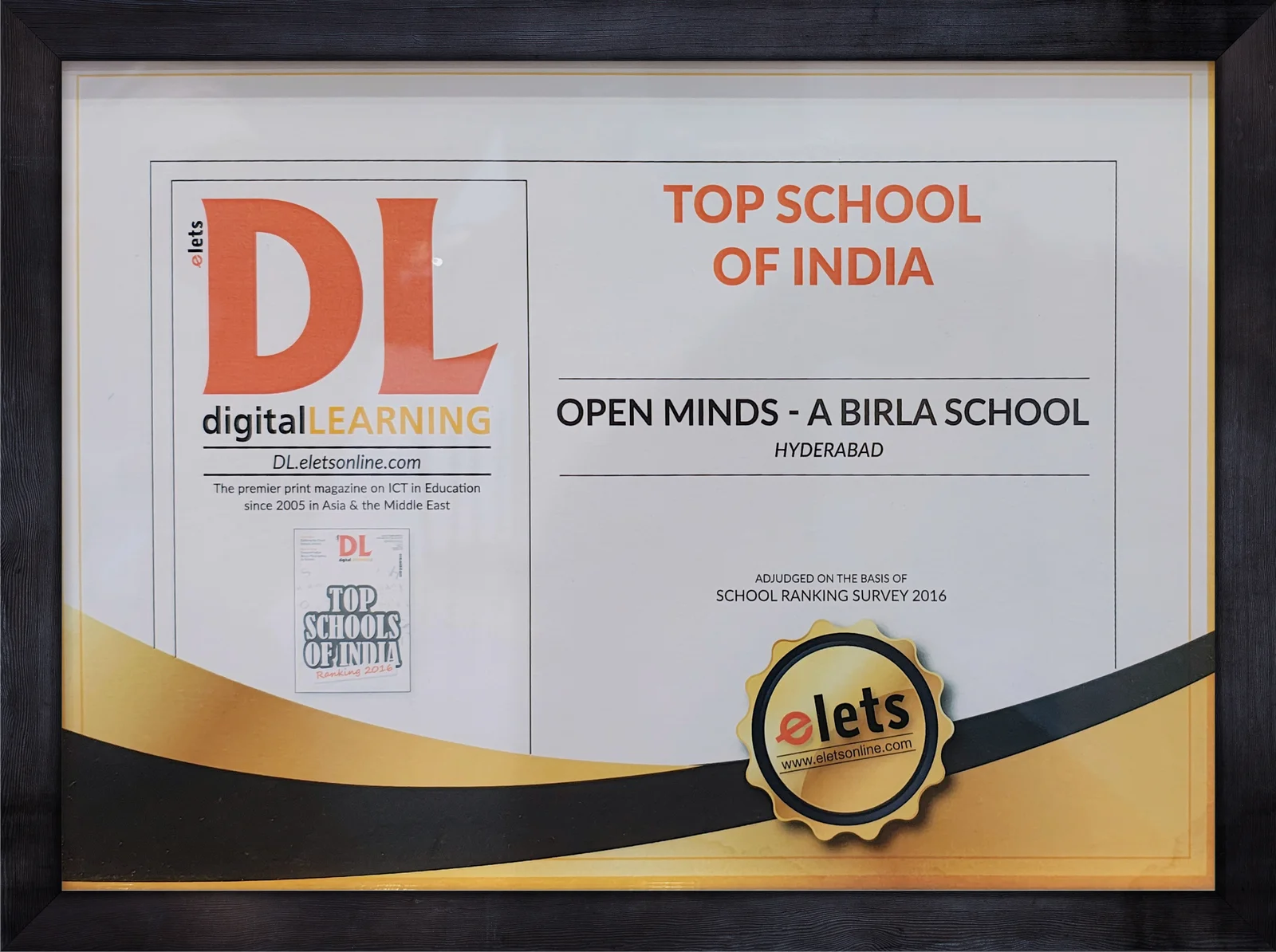 Award Landscape — held by Birla Open Minds Preschool, Gola Road