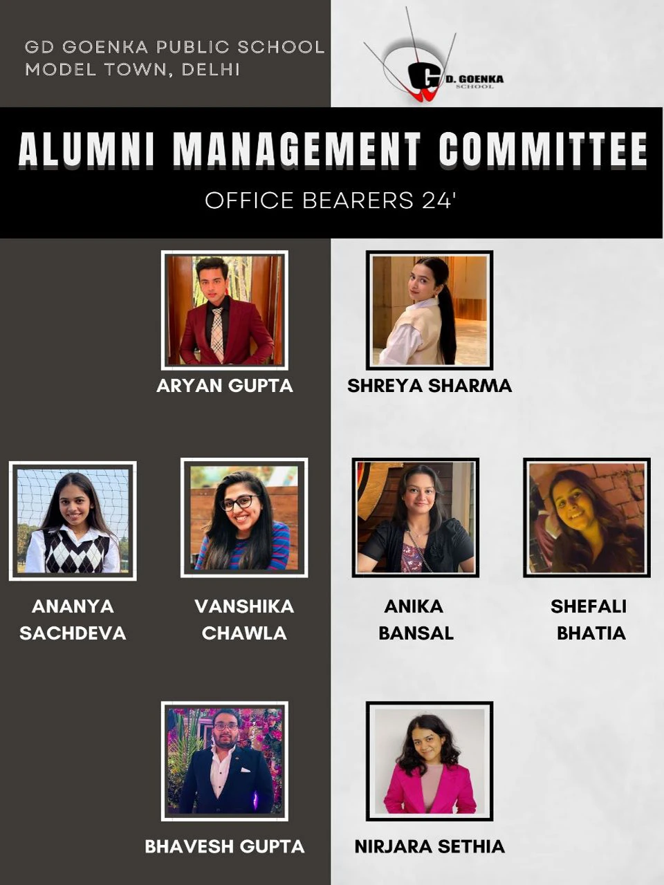Alumni Glimpses Click here. . . . . . . . — alumnus of GD Goenka Public School, Model Town