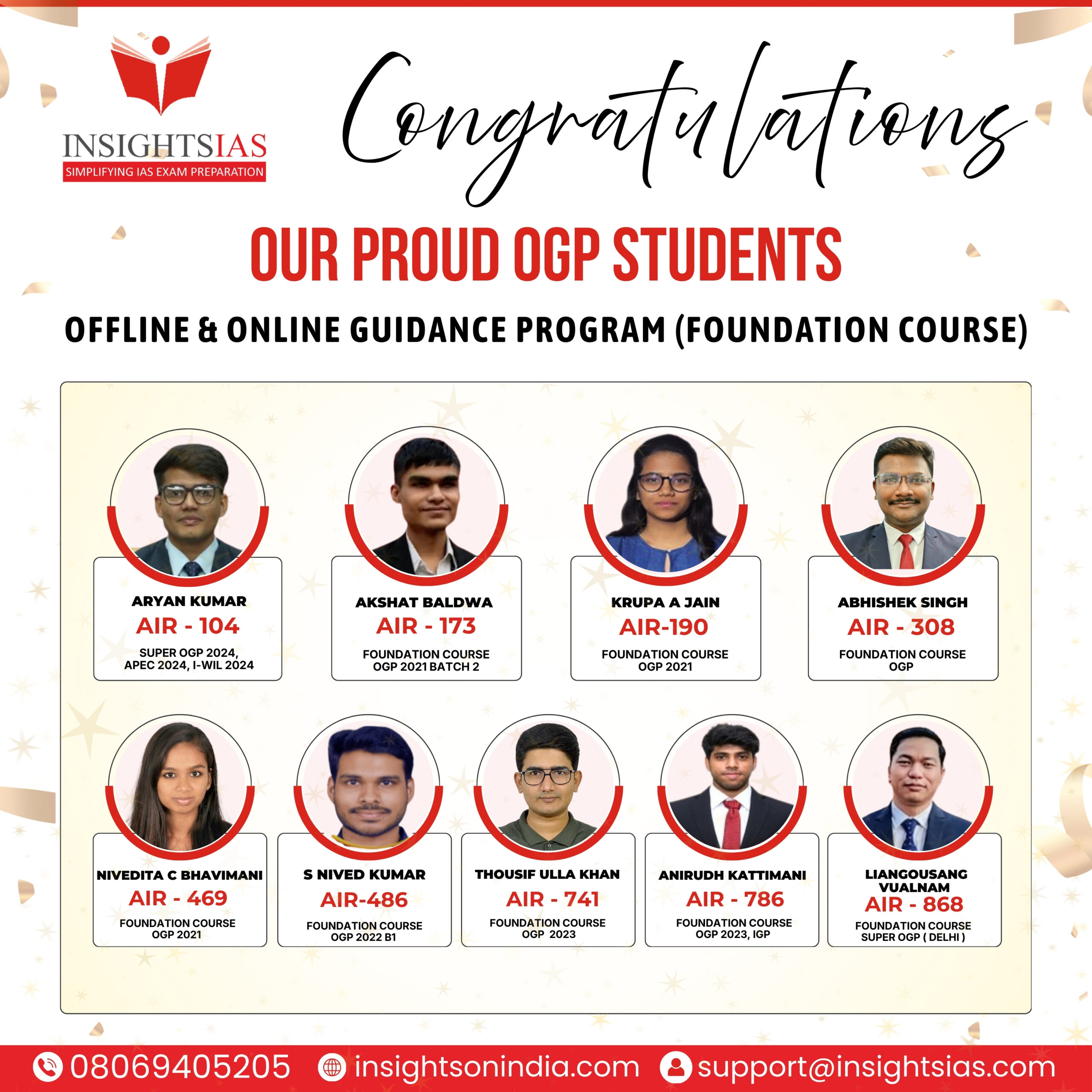 Offline Online Guidance Program (OGP) — alumnus of INSIGHTS IAS Bangalore
