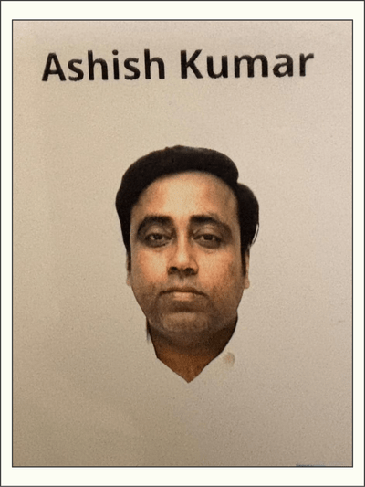 Mr. Ashish Kumar — alumnus of DBMS Career Academy, Jamshedpur