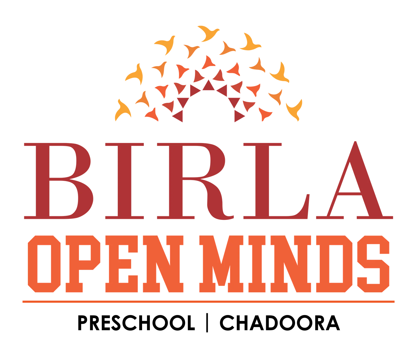 Birla Open Minds Preschool, Chadoora logo