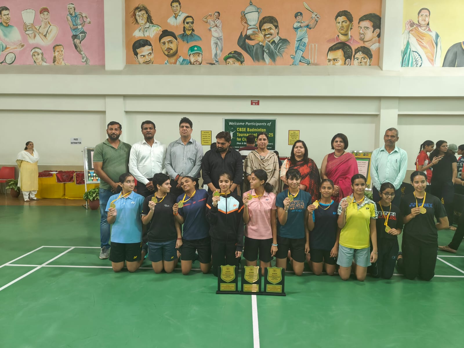 Our school girls Badminton team U 14, 17, 19 Got 1st position in CBSE — SGGS Collegiate Public School