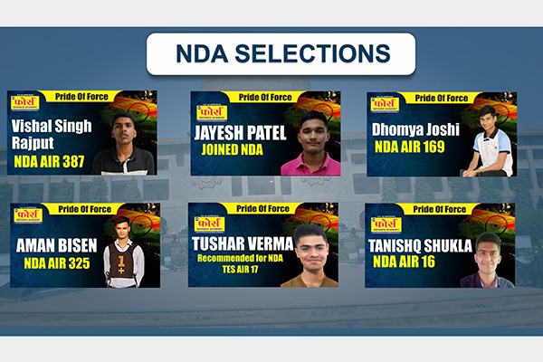 NDA SELECTIONS — alumnus of फोर्स Defence Academy,sajan Nagar