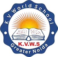 K V World School logo
