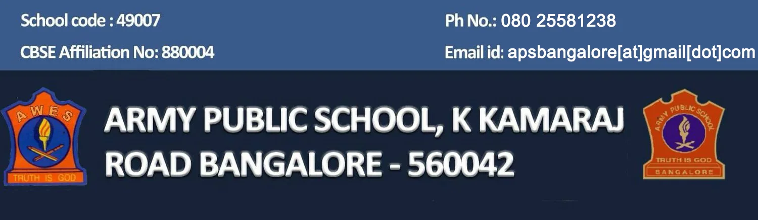Army Public School, K Kamaraj Road, Bangalore