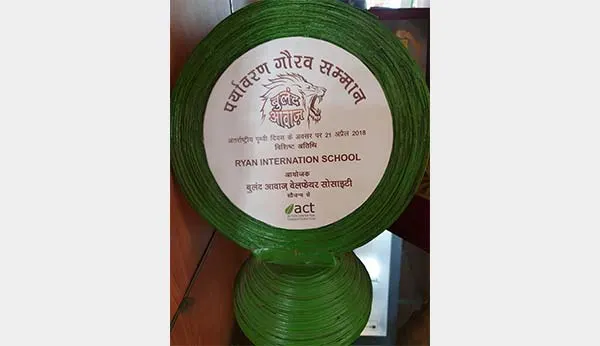 Buland Awaz Award — held by Ryan International School, Bhondsi, Gurugram