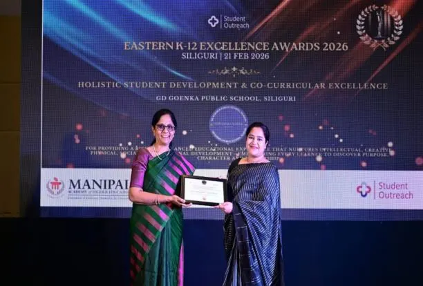 THE EASTERN K-12 EXCELLENCE AWARD 2026 — held by GD Goenka Public School, Siliguri