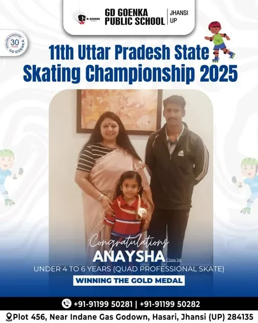 Uttar Pradesh State Skating Championship 2025 — GD Goenka Public School, Jhansi