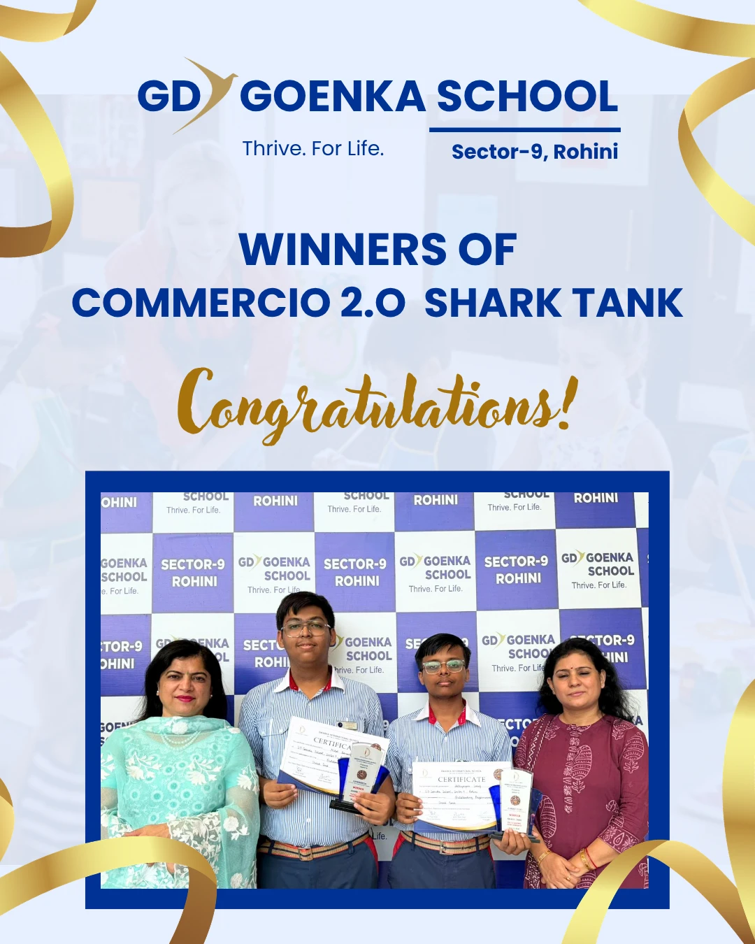 COMMERCIO 2.0 – INTER-SCHOOL BUSINESS PITCHING COMPETITION — GD Goenka Public School, Rohini Sec-9