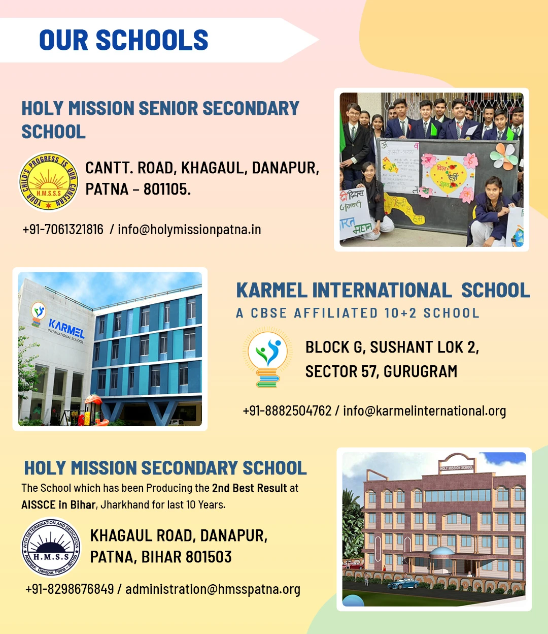 Holy Mission, Senior Secondary