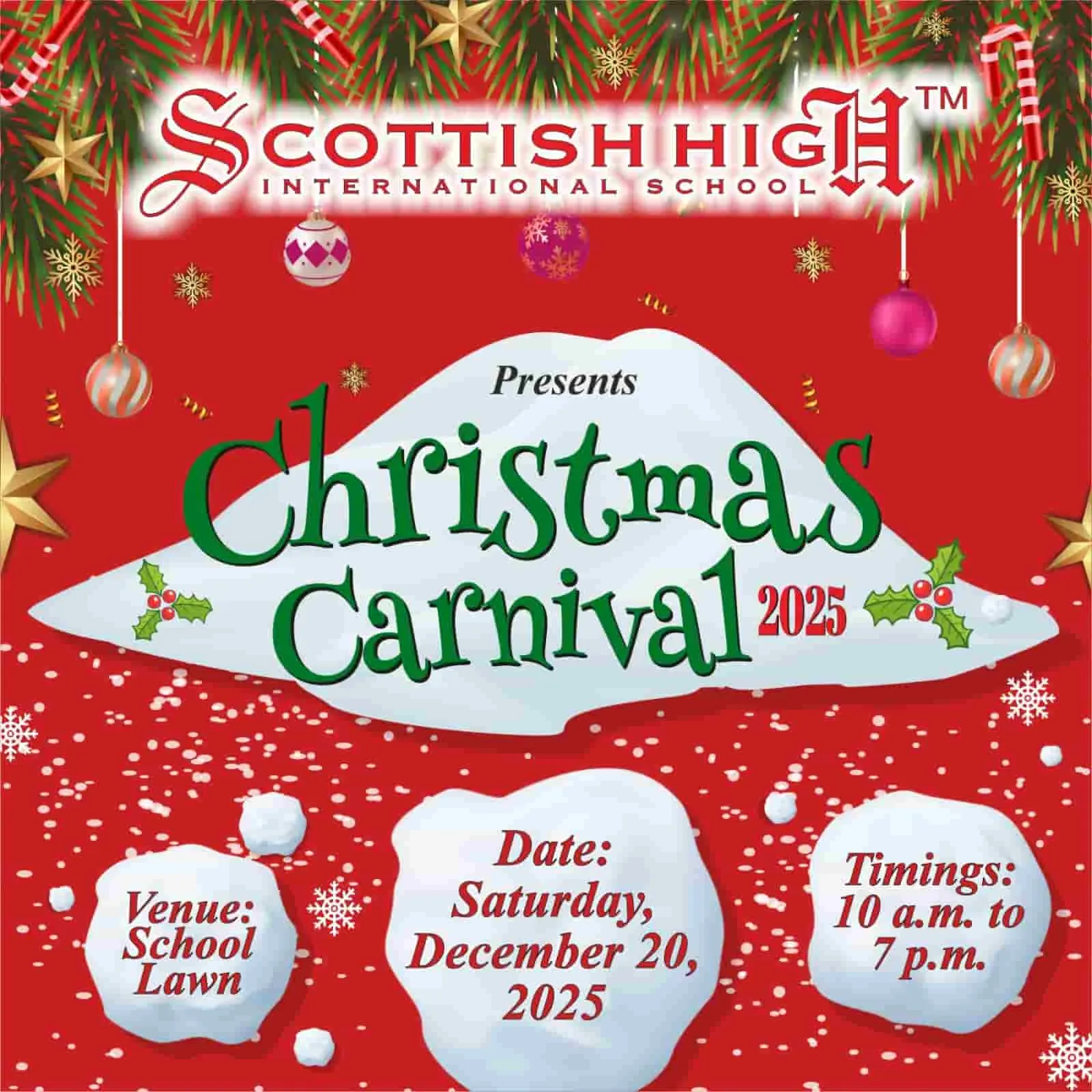 CHRISTMAS CARNIVAL 2025- THE FESTIVE EXTRAVAGANZA! — Scottish High International School, Gurgaon