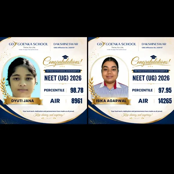Double the Pride! GD Goenka — GD Goenka Public School, Dakshineswar