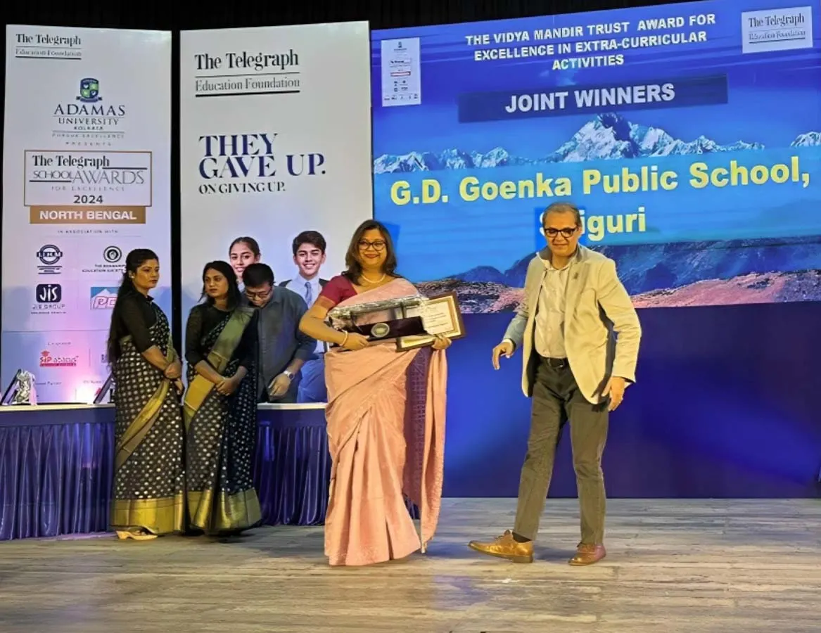 The Telegraph Foundation School Award in Co-curricular Activities — held by GD Goenka Public School, Siliguri