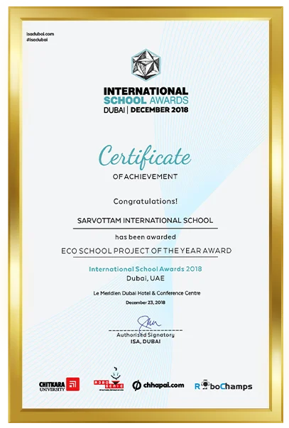 International School Award Dubai — Sarvottam International School